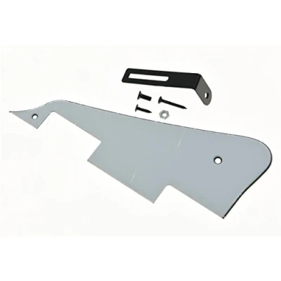 Imagen de KAISH Golpeador de guitarra LP 3 capas blanco con soporte negro para Epiphone Les Paul
