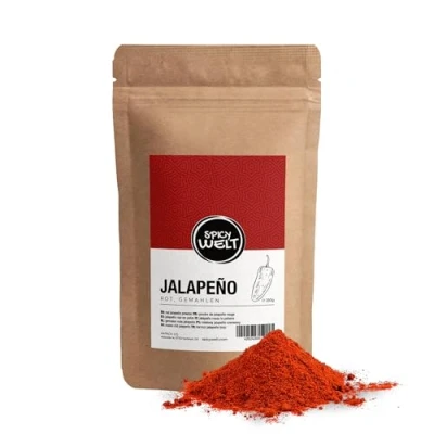 Imagen de Spicy Welt Jalapeño Rojo en Polvo (250g) Chile Molido para Tacos, Salsas y Marinados Sabroso, Afrutado Picante 100% Natural &amp; Sin Aditivos