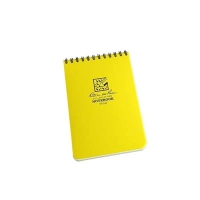 Imagen de Rite in the Rain Notebook Cuaderno Universal Encuadernado en Espiral Blanco/Amarillo, 10,2 x 15,2 cm, Unisex Adulto, White/Yellow, 4 6 Inch