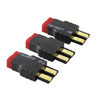 Imagen de OliYin 3pcs Male TRX Traxxas to Female Deans Connector Adapter LiPo Slash(Pack of 3)