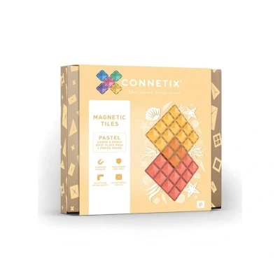Imagen de Pack Connetix Pastel Lemon &amp; Peach Base Plate 2 Piezas