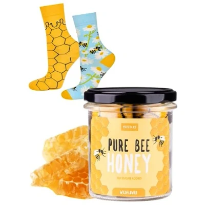 Imagen de soxo Miel Calcetines Mujer Divertidos Regalos Para Hombre Originales Regalo Colores 35 40 Honey