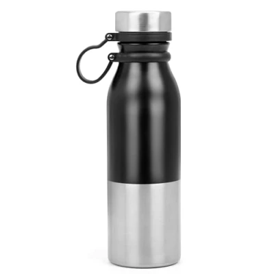 Imagen de Belle Vous Botella Termica 570 ml Botellas de Acero Inoxidable Cantimplora con Aislamiento al Vacío Anillo Transporte Garrafa Portátil para Agua Fria y Caliente