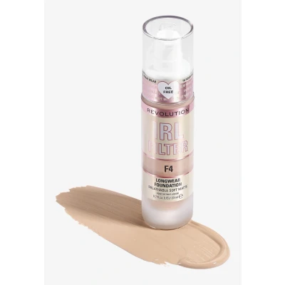 Imagen de Makeup Revolution, IRL Filter Longwear Foundation, Medium to Full Coverage, F4, 23ml