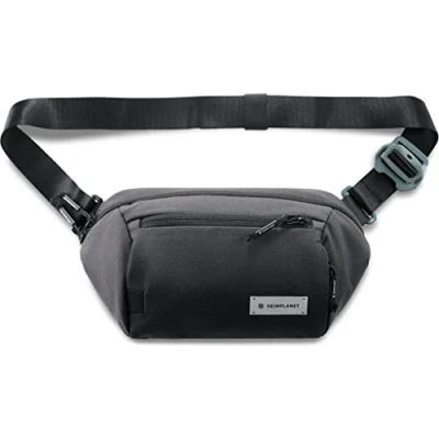Imagen de HEIMPLANET Original Transit Line Sling Pocket XL Bolsa Unisex de Cadera Impermeable Hecha Dyecoshell con Cierre Aluminio (Caslterock)