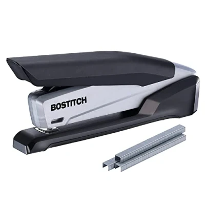 Imagen de Bostitch InPower Grapadora de escritorio rayas, color negro y gris