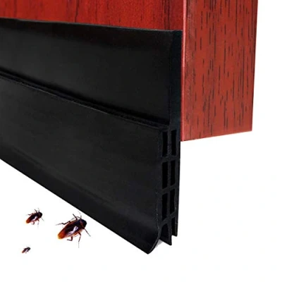 Imagen de EXTSUD Tira de Sellado Burlete Bajo Puerta Autoadhesiva Silicona para Aislamiento Acústico/a Prueba Viento/Anti Bug Sellado, 5cm x 200cm