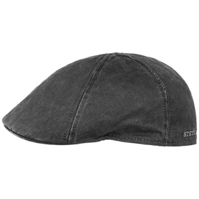 Imagen de Stetson Gorra Gatsby Level Hombre Gorro Ivy de Verano con Visera, Visera Invierno Otoño Primavera Verano/Invierno S (54 55 cm) Negro