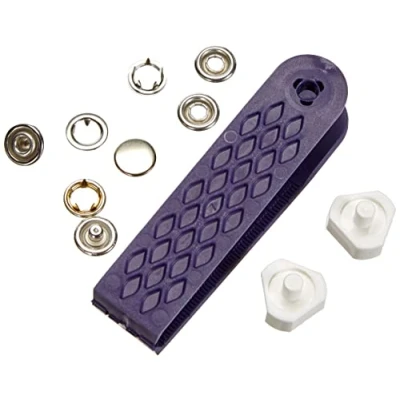 Imagen de Prym Botones A Presión, Metal, Plata, 10 mm, silberfarbig, 9 Stück,
