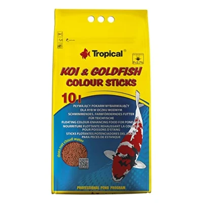 Imagen de KOI&amp;Goldfish Colour Sticks 10L / 800G flotantes potenciadores del Color para Peces de Estanque