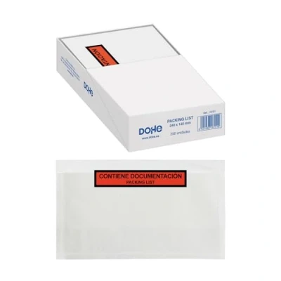 Imagen de Dohe Packing List Sobres de 240x140 mm 250 unidades Portadocumentos y autoadhesivos Material oficina