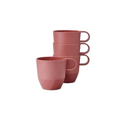 Imagen de Mepal Taza Silueta 4 piezas de té y café Apta para lavavajillas microondas Vajilla 300 ml Vivid mauve