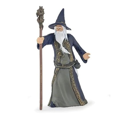 Imagen de Papo Wizard Figura, Multicolor (36021), Color Azul marrón