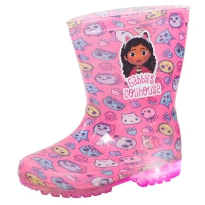 Imagen de Gabby&#039;s Dollhouse Botas de agua con luz para niñas, lluvia y nieve, Pink, 31 EU