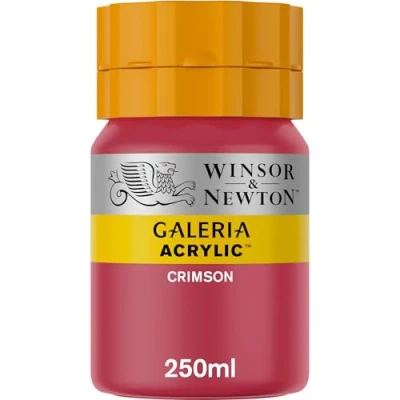 Imagen de Winsor &amp; Newton Galería Pintura Acrílica, Rojo (Crimson), 250 ml,