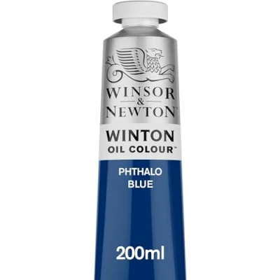 Imagen de Winsor &amp; Newton Winton Tubo de Pintura al Óleo, 200 ML, Azul (Azul Ftalo)
