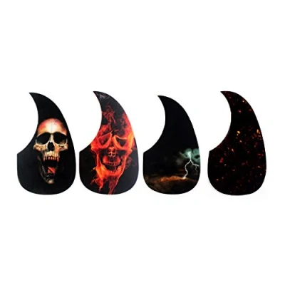 Imagen de Alnicov 4 golpeadores universales para guitarra acústica folclórica, autoadhesivos, piezas de