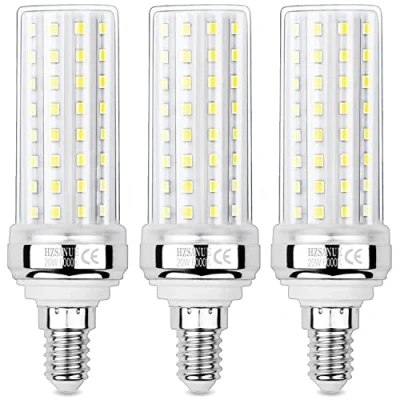 Imagen de HZSANUE LED Maíz Bombilla 20W, 150W Incandescente Equivalentes, 6000K Blanco Frío, E14 Pequeño Tornillo Edison Bombilla, 2200lm, 3 Pack