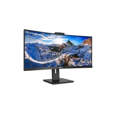 Imagen de Philips Monitors USB C 346P1CRH/00 34, Curved 1500R, WQHD, 100Hz, VA, HDR 400, Altavoces, Webcam, 3440x1440, 300cd/m, HDMI 1x2.0, Displayport, 1xUSB C/1xUSB B/4xUSB 3.2, Negro