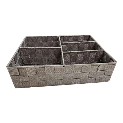 Imagen de Compactor Organizador de cajón 5 huecos, Color gris oscuro, Tamaño, 32 x 25 8 cm, RAN4765