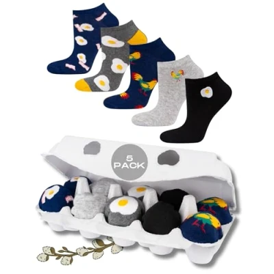 Imagen de soxo Huevo Pascua Regalos Originales Para Hombre Calcetines Mujer Divertidos 40 45 5 Pares