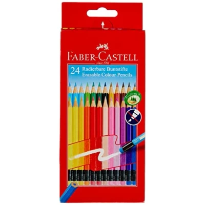 Imagen de Faber Castell Lápices de colores borrables, juego 24