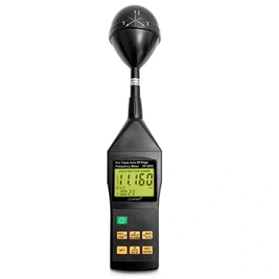 Imagen de Medidor RF EMF HF B8G Alta frecuencia 10MHz 8GHz. Mide niveles de radiación amplio rango torres telefonía móvil, medidores inteligentes, Wi Fi, 3G y 4G, Bluetooth, inspecciones viviendas