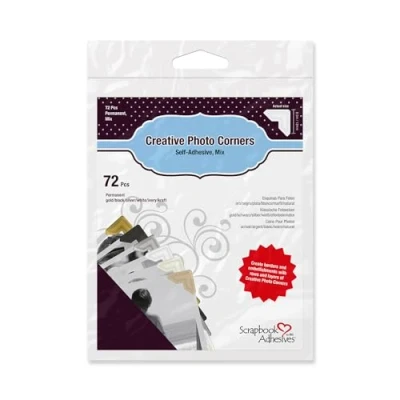 Imagen de Scrapbook Adhesives By 3L Classic Style Photo Corners, Papel, Various, 12mm