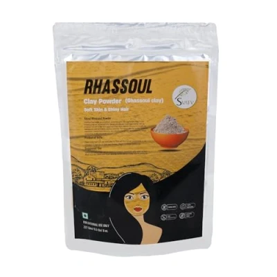 Imagen de SVATV Rhassoul Polvo De Arcilla Ghassoul Rostro Y Cabello Limpieza Profunda Exfoliante Mascarilla Para El 227g