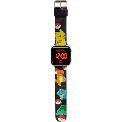 Imagen de Kids Licensing Reloj Digital Niño Pokemon, LED Infantil, Batería Duradera, Funciones Completas, Correa Ajustable, Diseño Original, Cuadrado, Niño, Perfecto para Regalo.