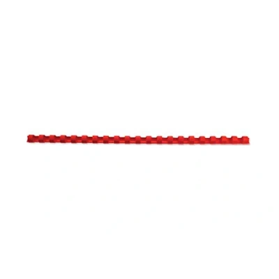 Imagen de GBC 4028215 Canutillo plástico DIN A4 21 anillas 10 mm (caja 100) color rojo