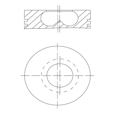 Imagen de Pistón MAHLE ORIGINAL 007 04 00