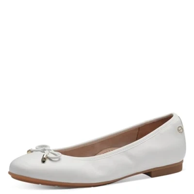 Imagen de Tamaris 8 82102 42, Zapatos Tipo Ballet Mujer, Blanco, 38 EU Ancho