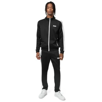 Imagen de Lonsdale Normale Passform Manhay Chándal, Hombre, Talla: XL, Black white
