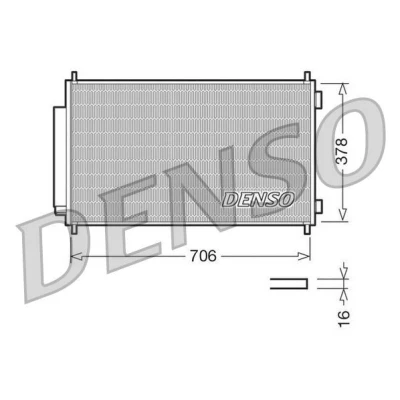 Imagen de DENSO DCN40002 Condensador con secador 706x378x16 R 134 a 706 HONDA: CR V 3