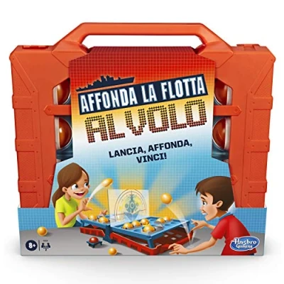 Imagen de Hasbro Gaming Hunde la Flota al Vuelo (Juego en Caja Versión Italiano) Variante del clásico Juego