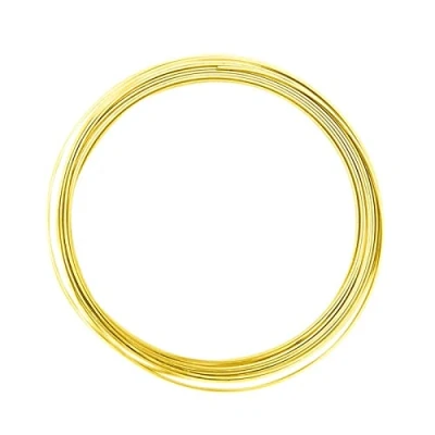 Imagen de Vaessen Creative Alu Deco Alambre Plano para Manualidades, Amarillo (Sunny Yellow), 3.5 x 1 mm (5 m)