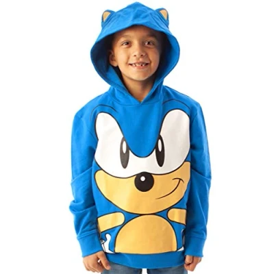Imagen de SONIC THE HEDGEHOG Sudadera con Capucha Personaje 3D Orejas Niños 7 8 años