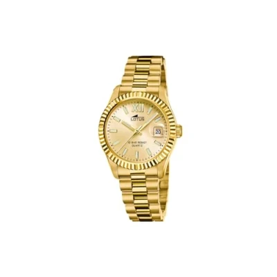 Imagen de LOTUS Reloj Mujer 18932/2 Freedom Caja de Acero Inoxidable 316l Dorado Correa