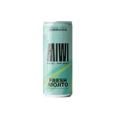 Imagen de MIWI Kombucha sin azúcar (Fresh Mojito, 1 lata)