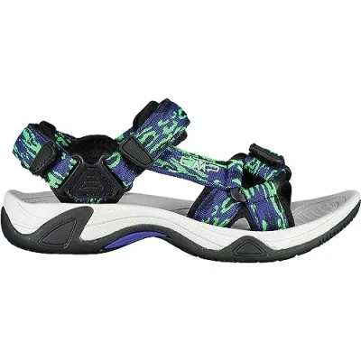Imagen de CMP KIDS Hamal Hiking Unisex Sandalias de senderismo para niños, Talla: 34, Blue/verde fluo Zapatos