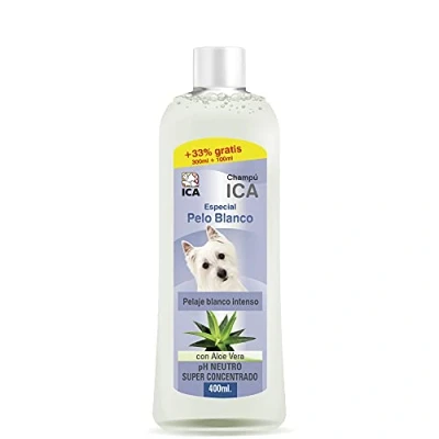 Imagen de ICA CHP21 Champú Especial Pelo Blanco con Aloe Vera para Perros
