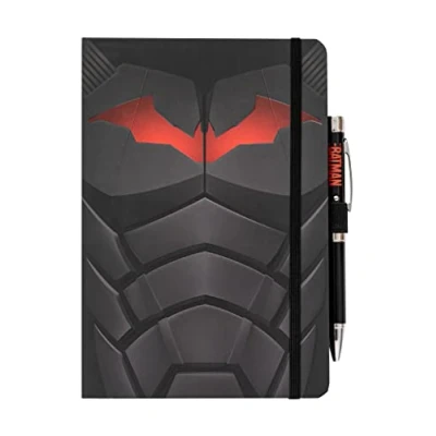 Imagen de Grupo Erik Cuaderno Batman armadura con boligrafo proyector, A5 Premium, hojas blancas, punteado Libreta blancas/Cuaderno notas Bloc de Bullet journal, Batman, negro (CBA5004)