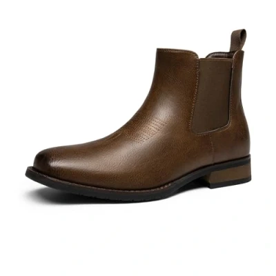 Imagen de Bruno Marc Botas de hombre Chelsea Botines con Suela Goma,Size 42,Marrón Pu,BMUMAB2402