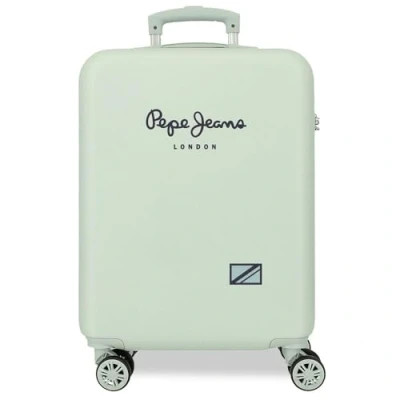 Imagen de Pepe Jeans Alenka Maleta de Cabina Verde 38x55x20 cms Rígida ABS Cierre combinación Lateral 34L 2 kgs 4 Ruedas Equipaje Mano by Joumma Bags