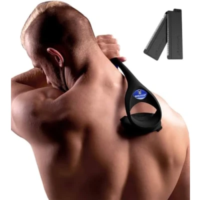 Imagen de baKblade 2.0 PLUS Afeitadora Corporal Masculina de Espalda con Cuchillas Seguridad para Afeitado Húmedo o Seco Ergonómica Incluye Repuesto
