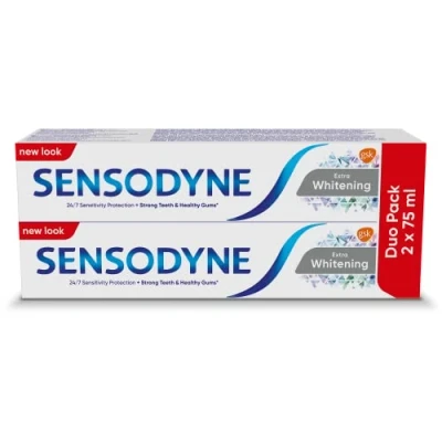 Imagen de Pasta de Dientes Sensodyne Extra Blanqueadora Duo Pack 2 x 75 ml
