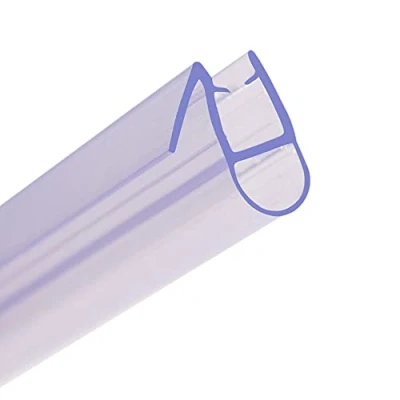 Imagen de HNNHOME Tira de sellado para puerta mampara baño y ducha vidrio 6 a 8 mm espacio hasta