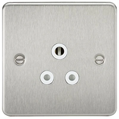 Imagen de Knightsbridge fpav5abcw 5 un Soporte de Placa, Intensidad: con Blanco Insert Cromo Cepillado