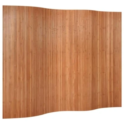 Imagen de vidaXL biombo Divisor de bambú marrón 165x250 cm, Separador ambientes, Divisor, habitación, separadores ambientes